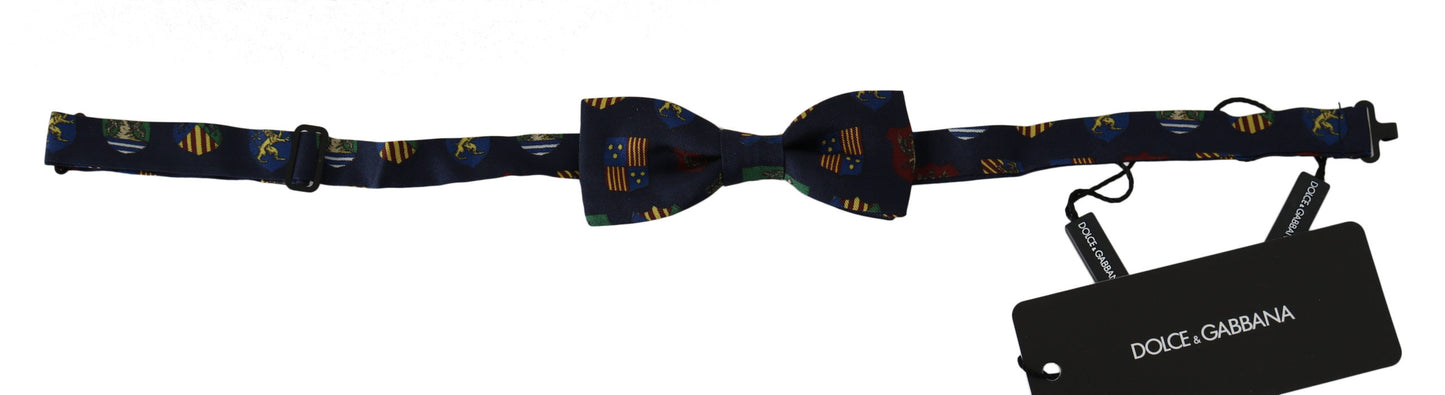 Pajarita Papillon ajustable para hombre de Blue Flags, 100 % seda