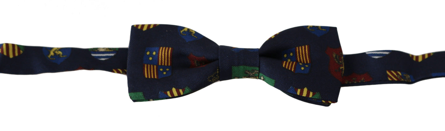 Pajarita Papillon ajustable para hombre de Blue Flags, 100 % seda