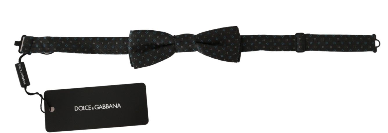 Corbata de hombre con estampado gris Papillon, 100 % seda.