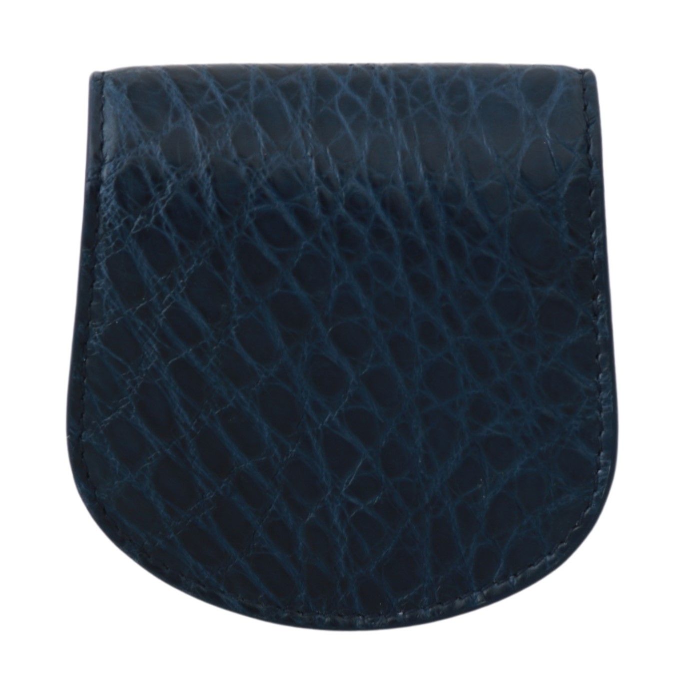 Cartera de bolsillo Blue Holder Estuche para preservativos de piel exótica azul