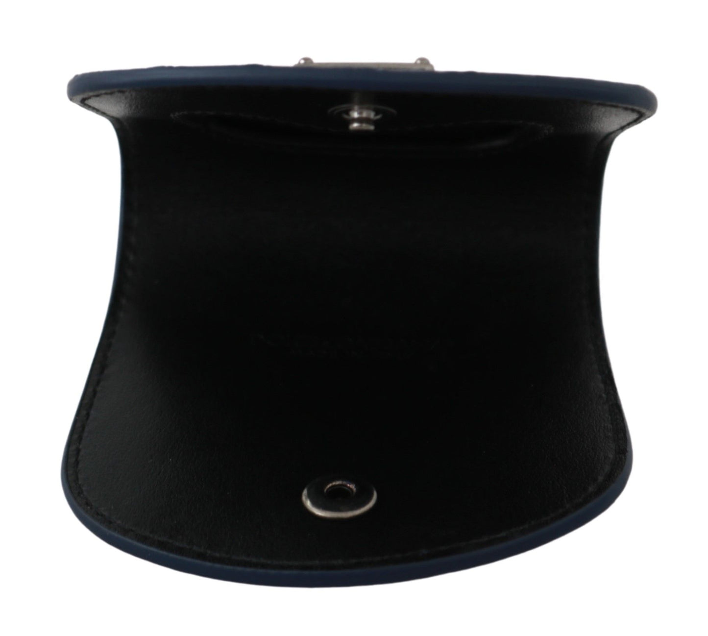 Cartera de bolsillo Blue Holder Estuche para preservativos de piel exótica azul