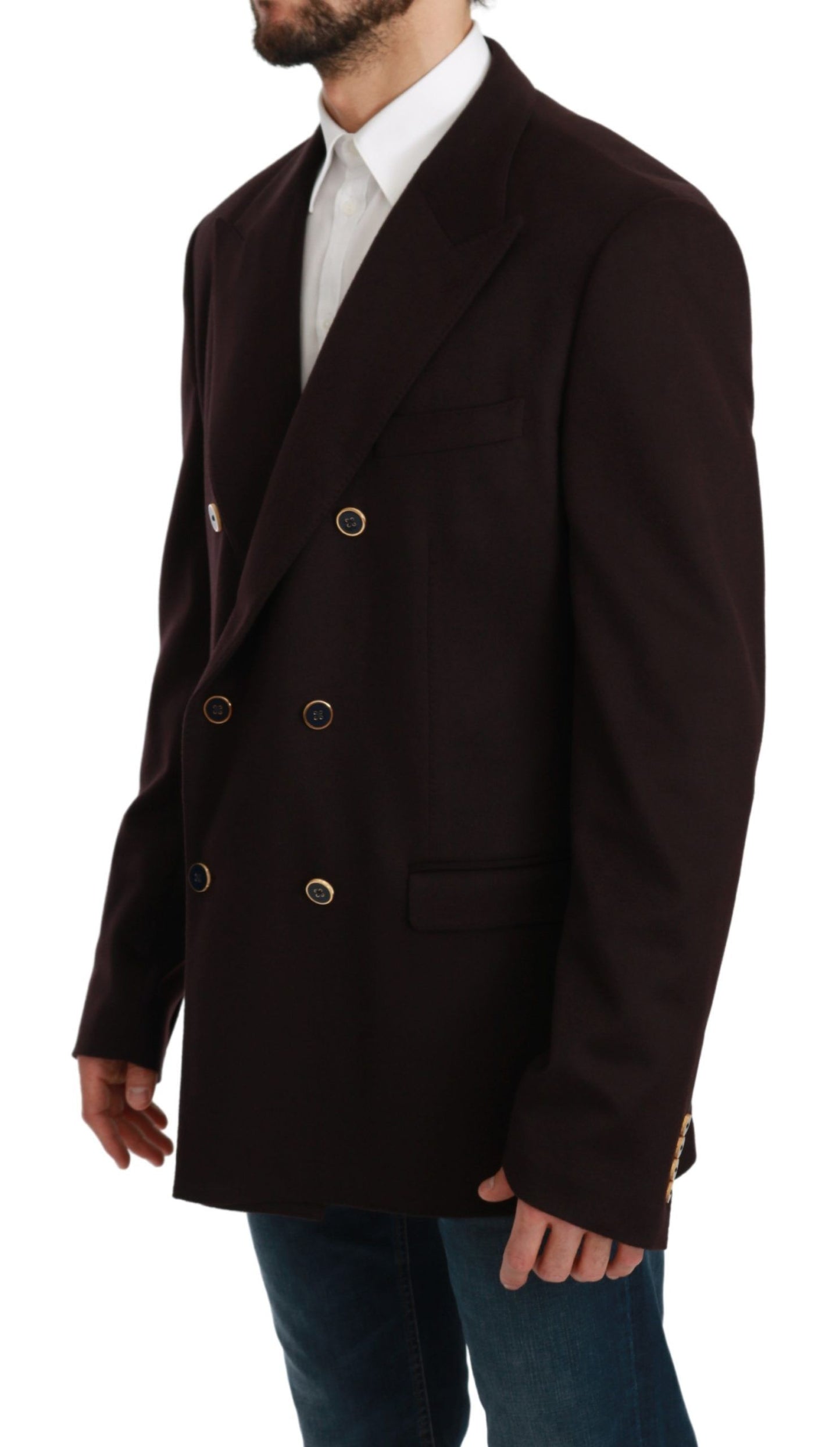Manteau en cachemire bordeaux TAORMINA Blazer
