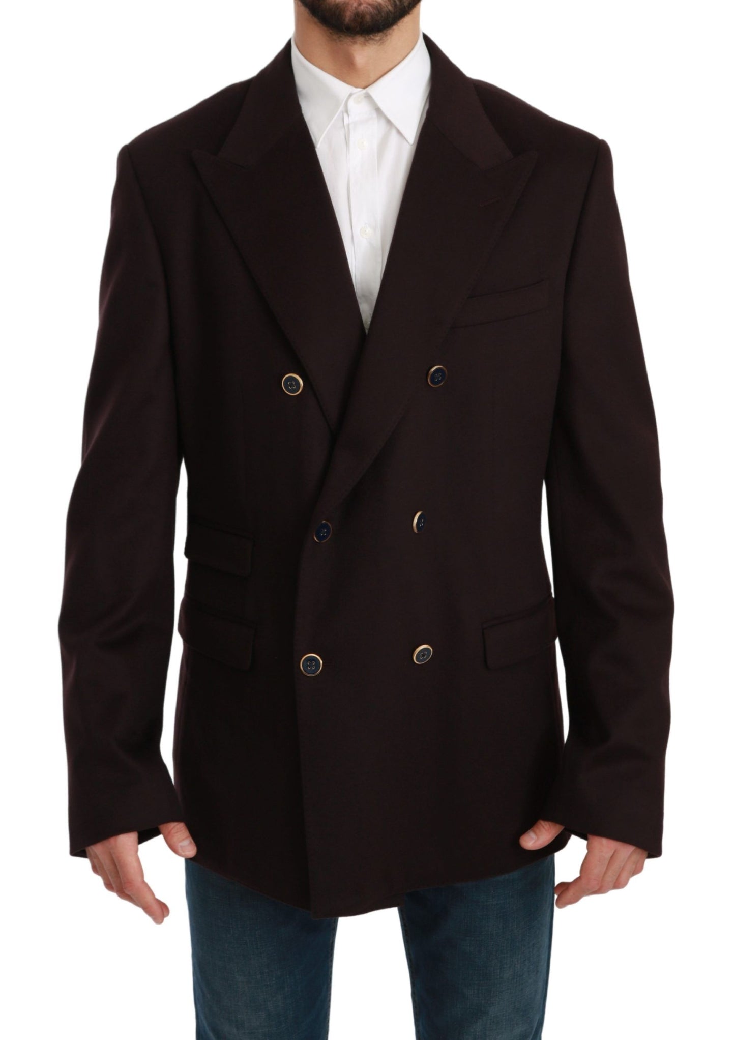 Manteau en cachemire bordeaux TAORMINA Blazer