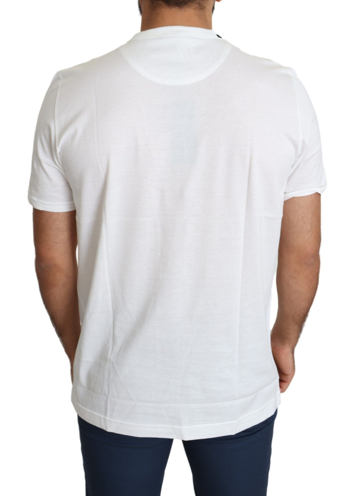 White Saint Valentine Hearts Print Men T-shirt