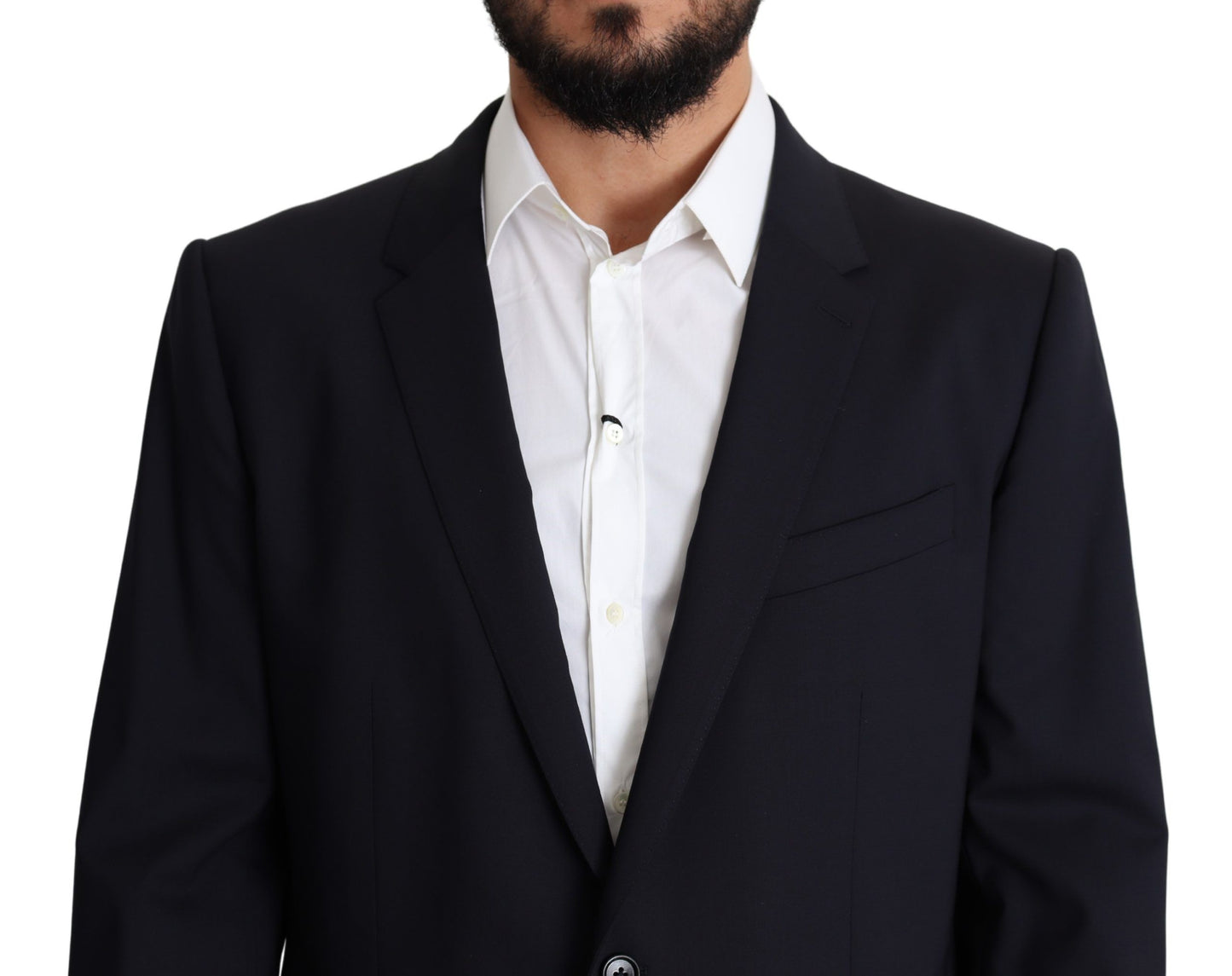 Manteau en laine stretch noire pour homme, blazer MARTINI