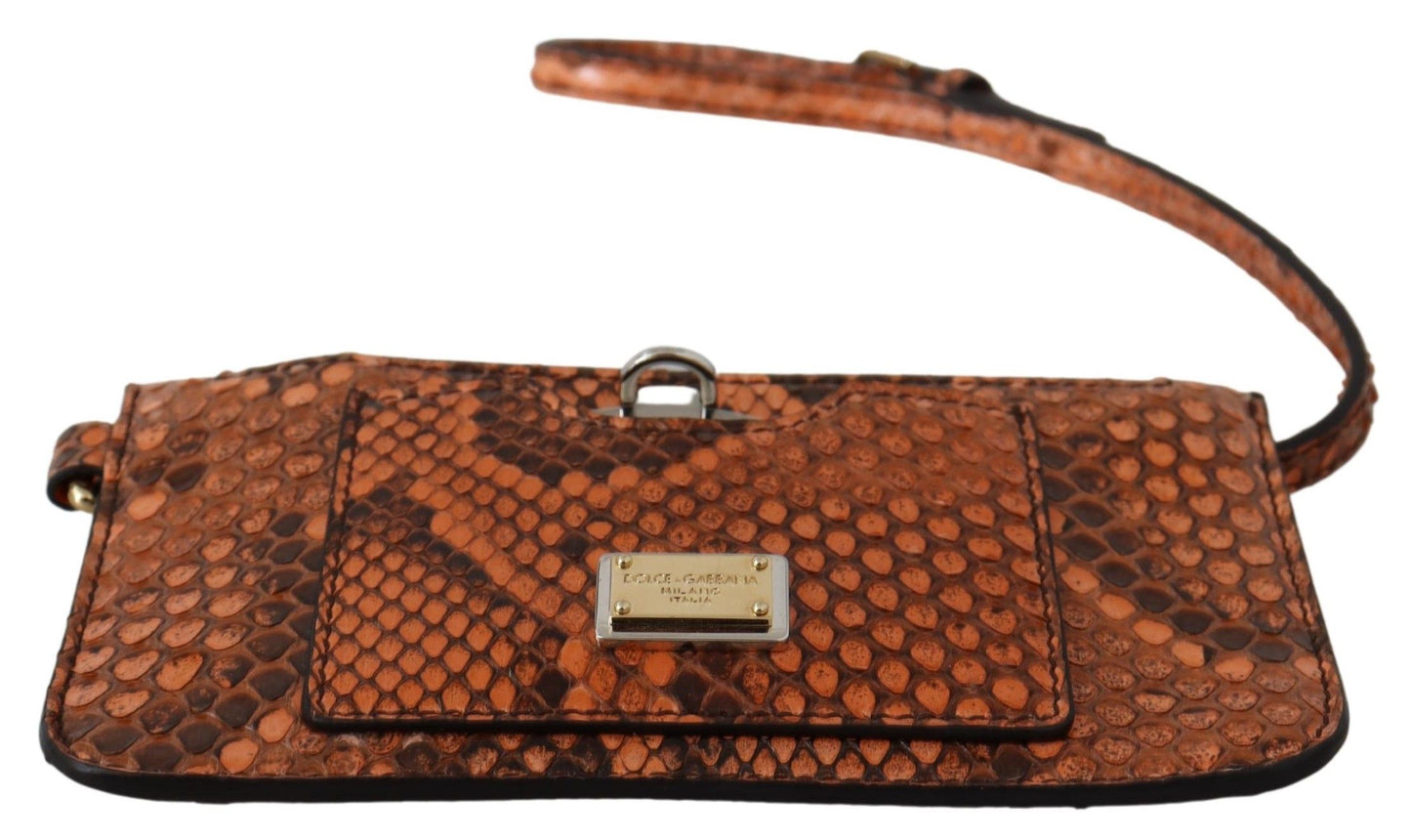 Monedero de piel marrón con espejo AGNESE Wallet
