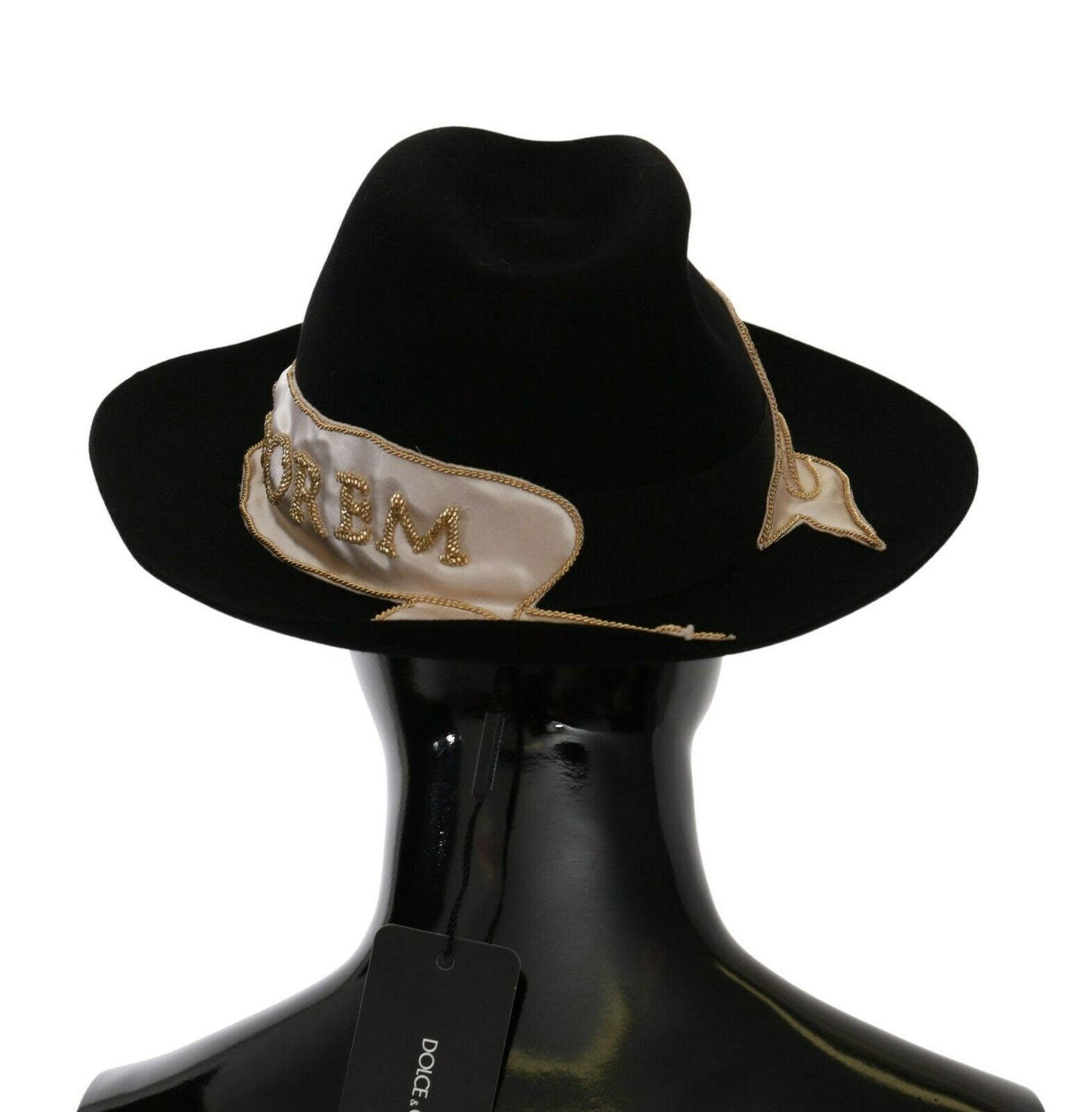 Sombrero Panamá de ala ancha Lapin Amor Gignit negro