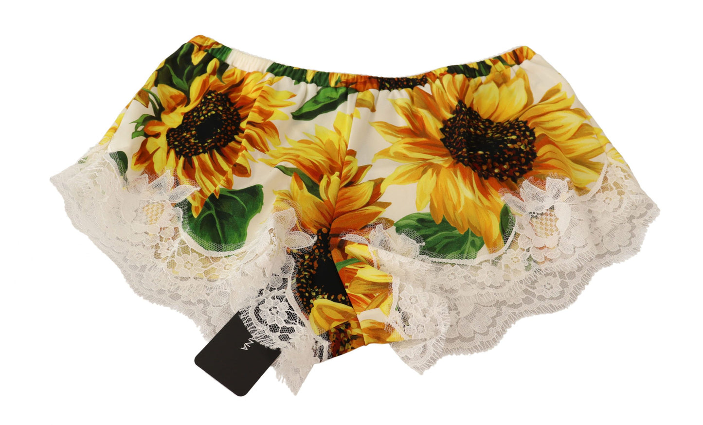 Lingerie en dentelle tournesol blanche