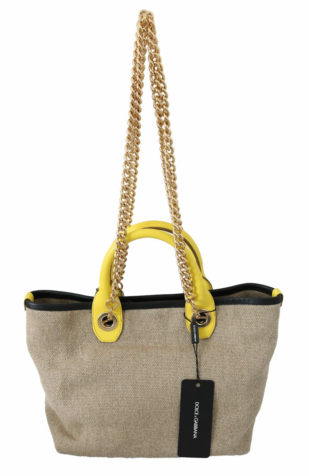 Bolso bandolera con correa de cadena dorada y beige