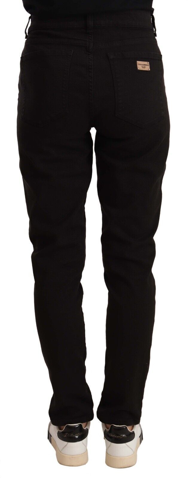 Jean slim noir en coton stretch
