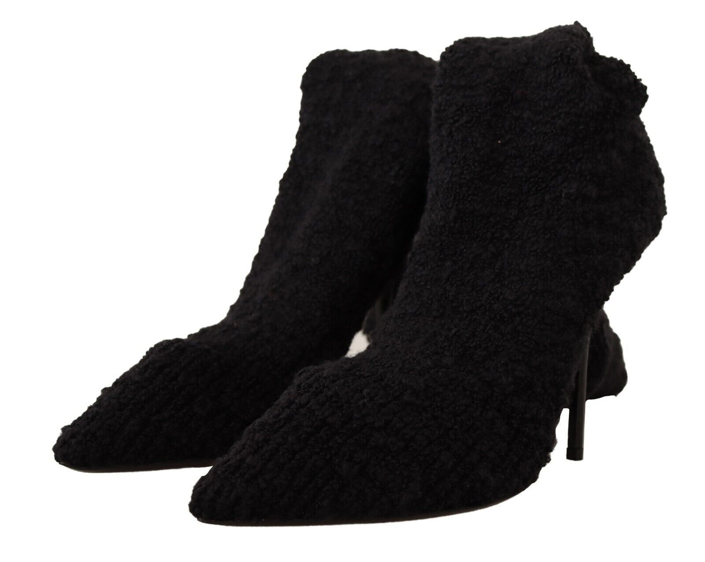 Bottines montantes noires extensibles