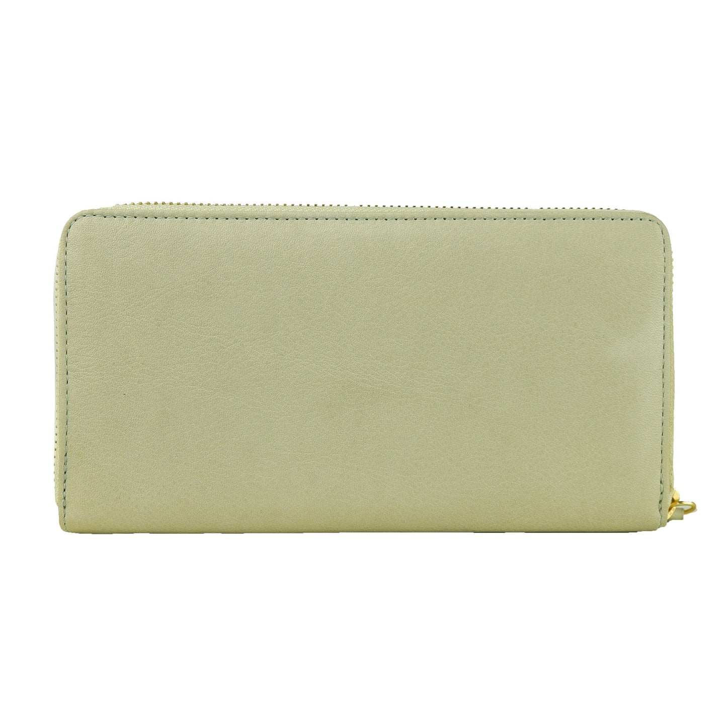 Cartera de mujer de piel de becerro gris
