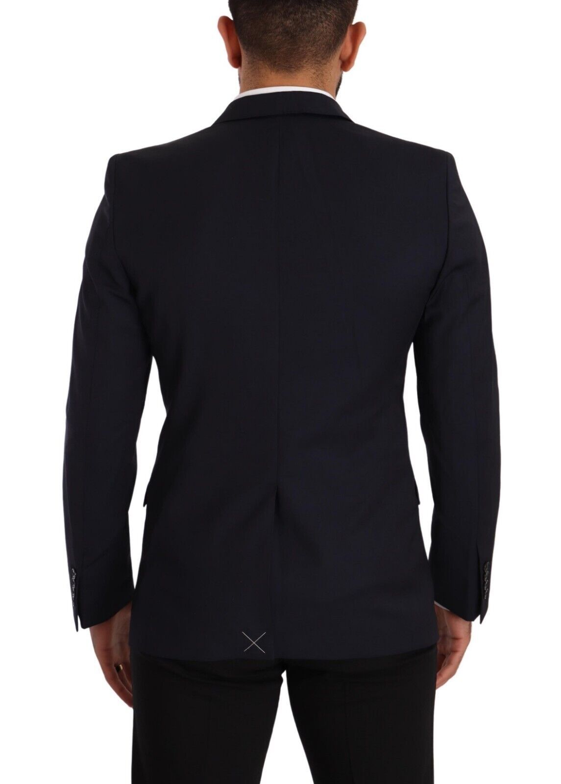 Manteau bleu foncé à boutonnage simple Blazer MARTINI