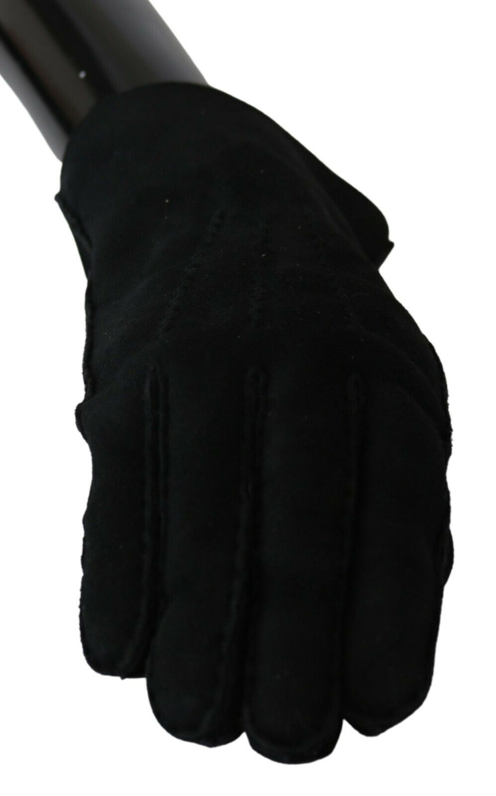 Guantes de motociclista de cuero negro