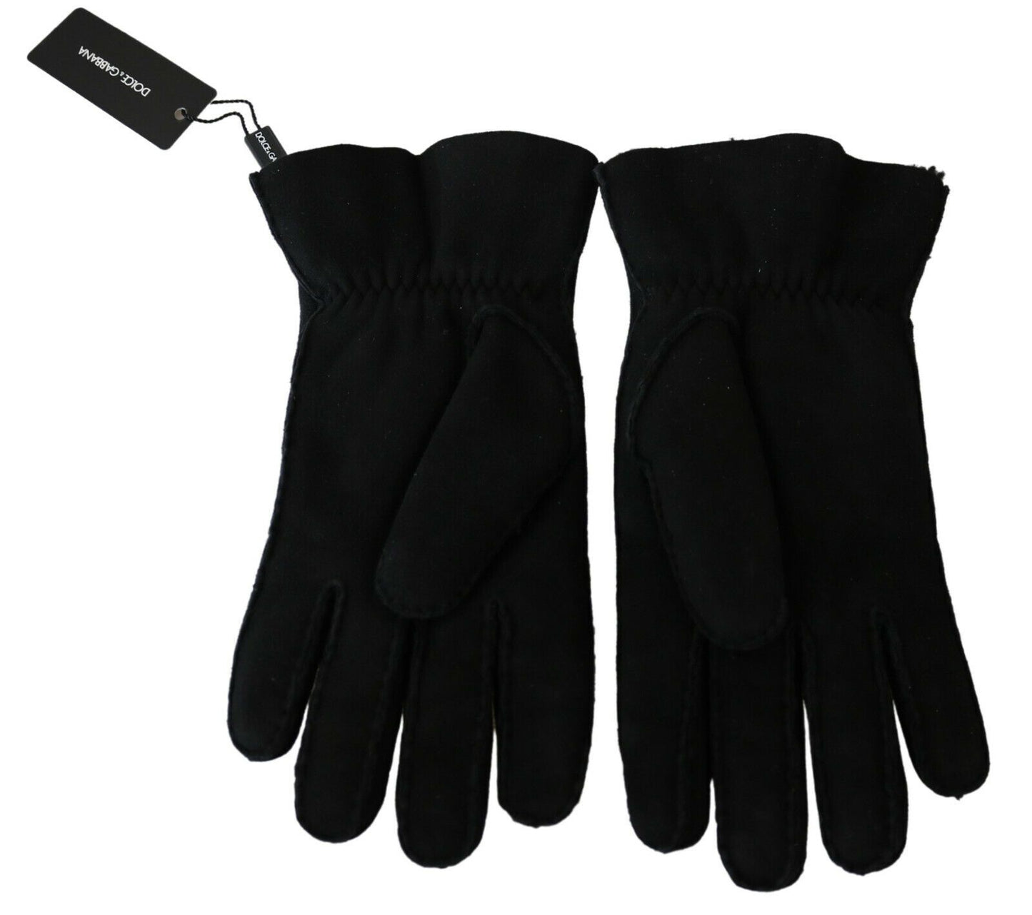 Guantes de motociclista de cuero negro