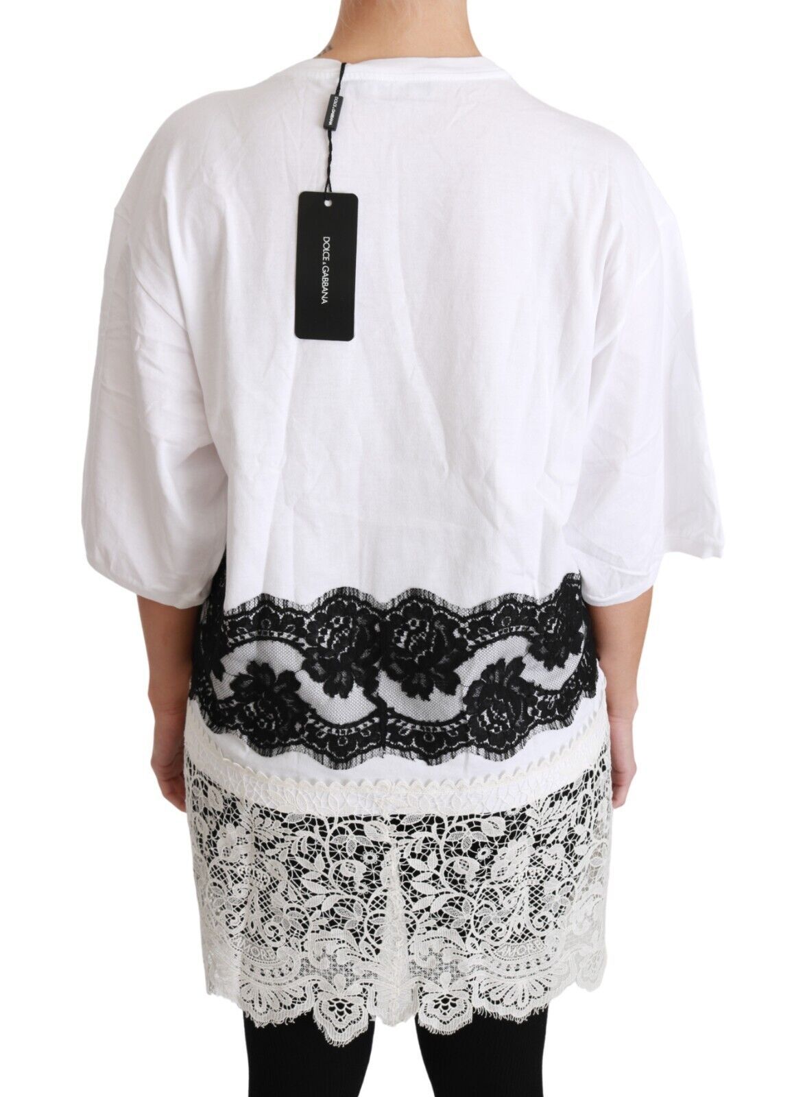 Camiseta de encaje de algodón de pecador de moda blanca