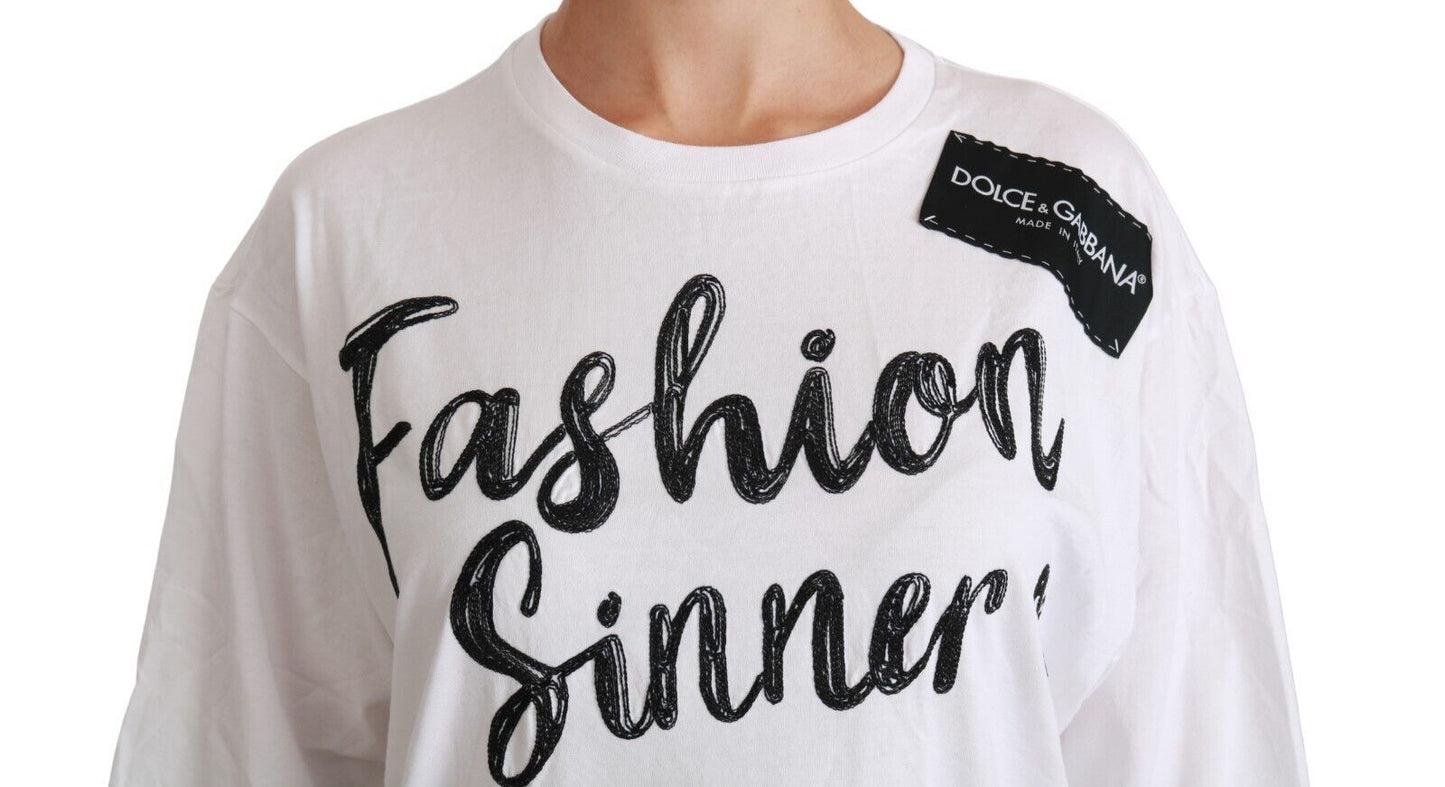 Camiseta de encaje de algodón de pecador de moda blanca