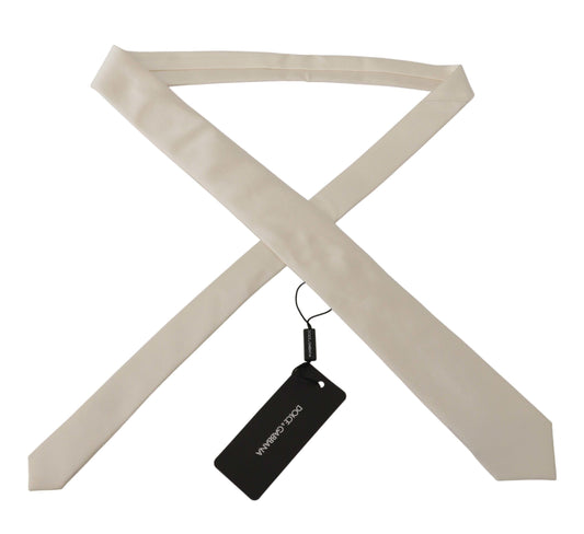 Off-White 100% Silk Slim Adjustable Accessory Necktie