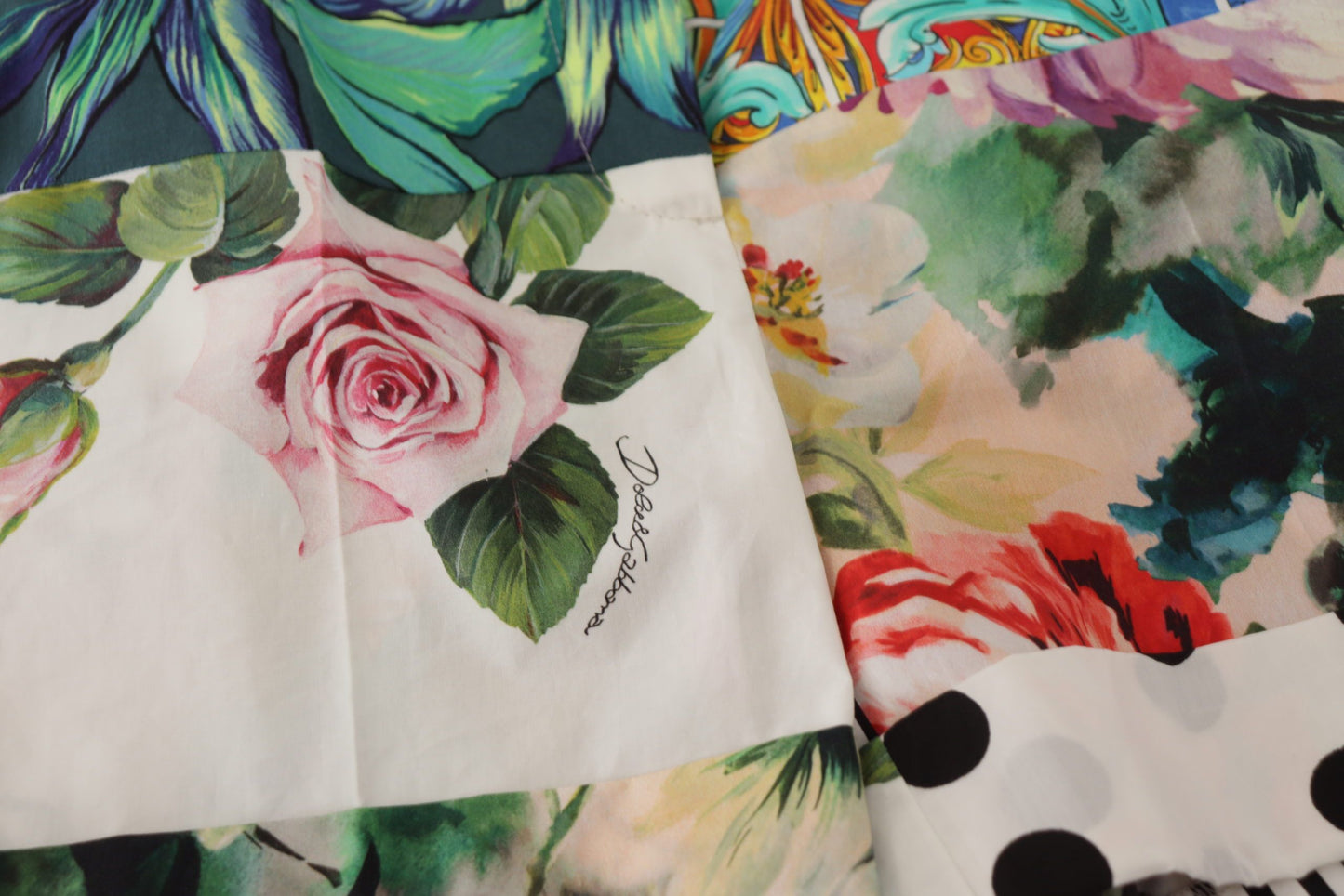 Short taille haute multicolore