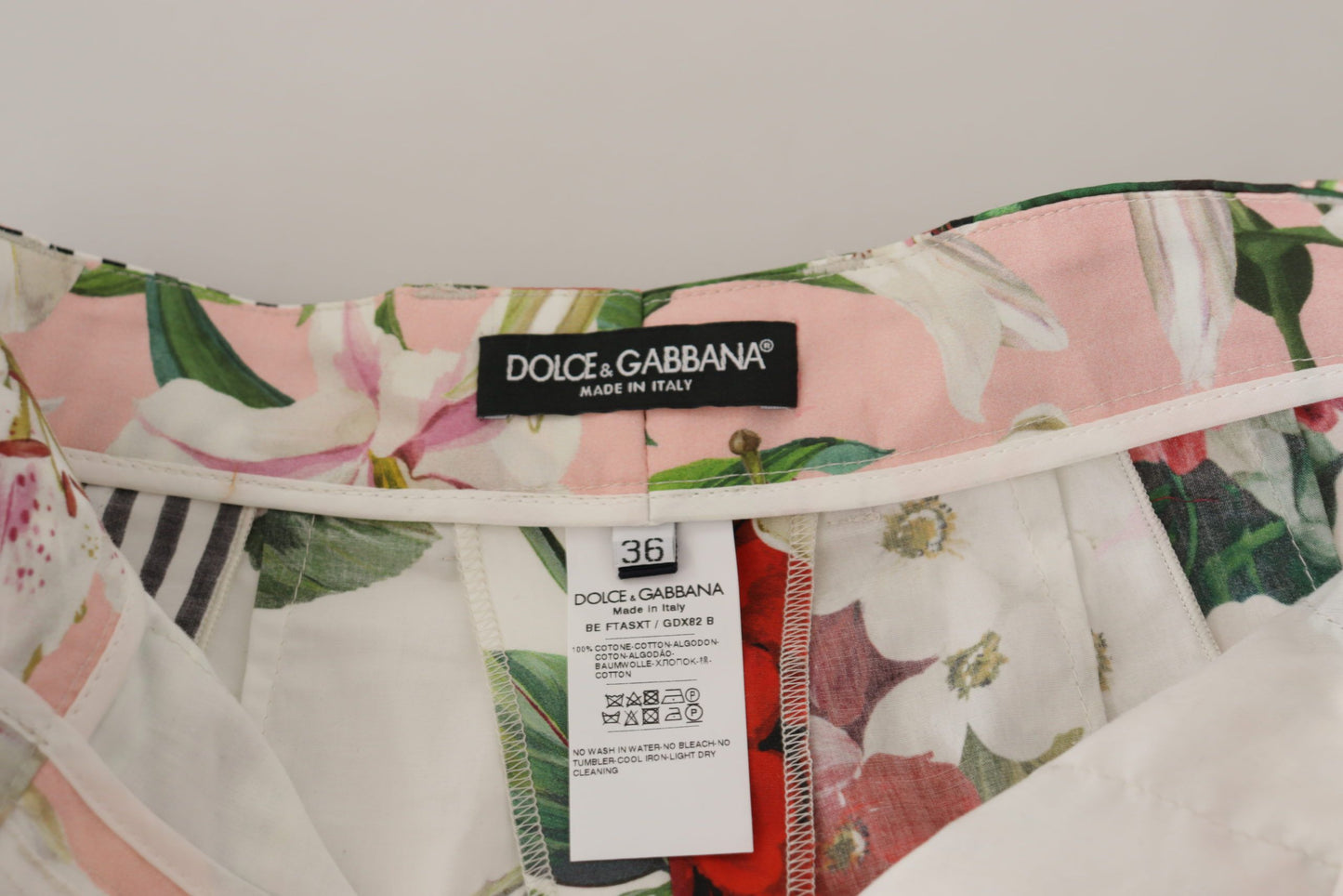 Pantalones cortos de cintura alta multicolor