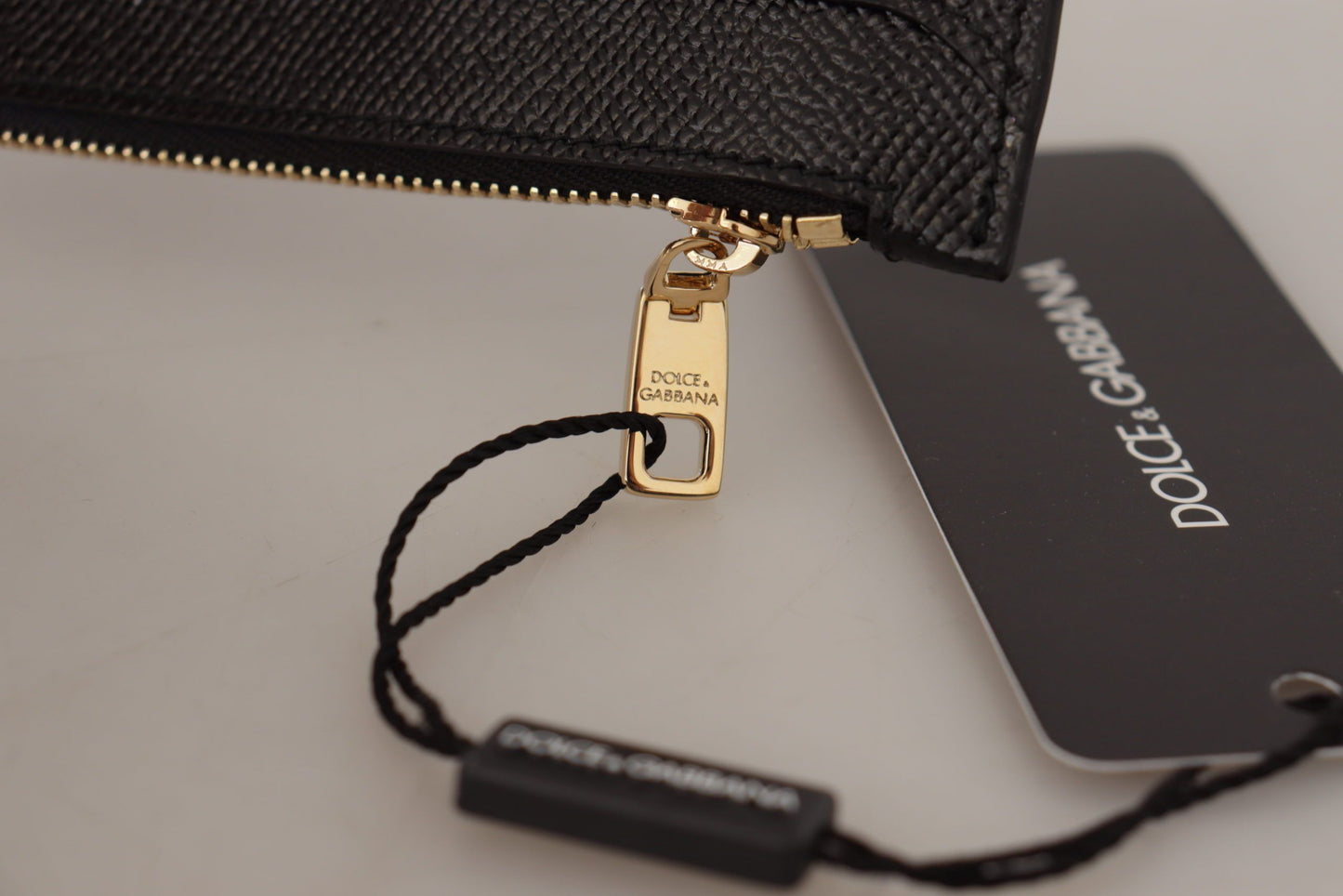 Monedero y tarjetero de piel negra #DGLovesLondon para mujer