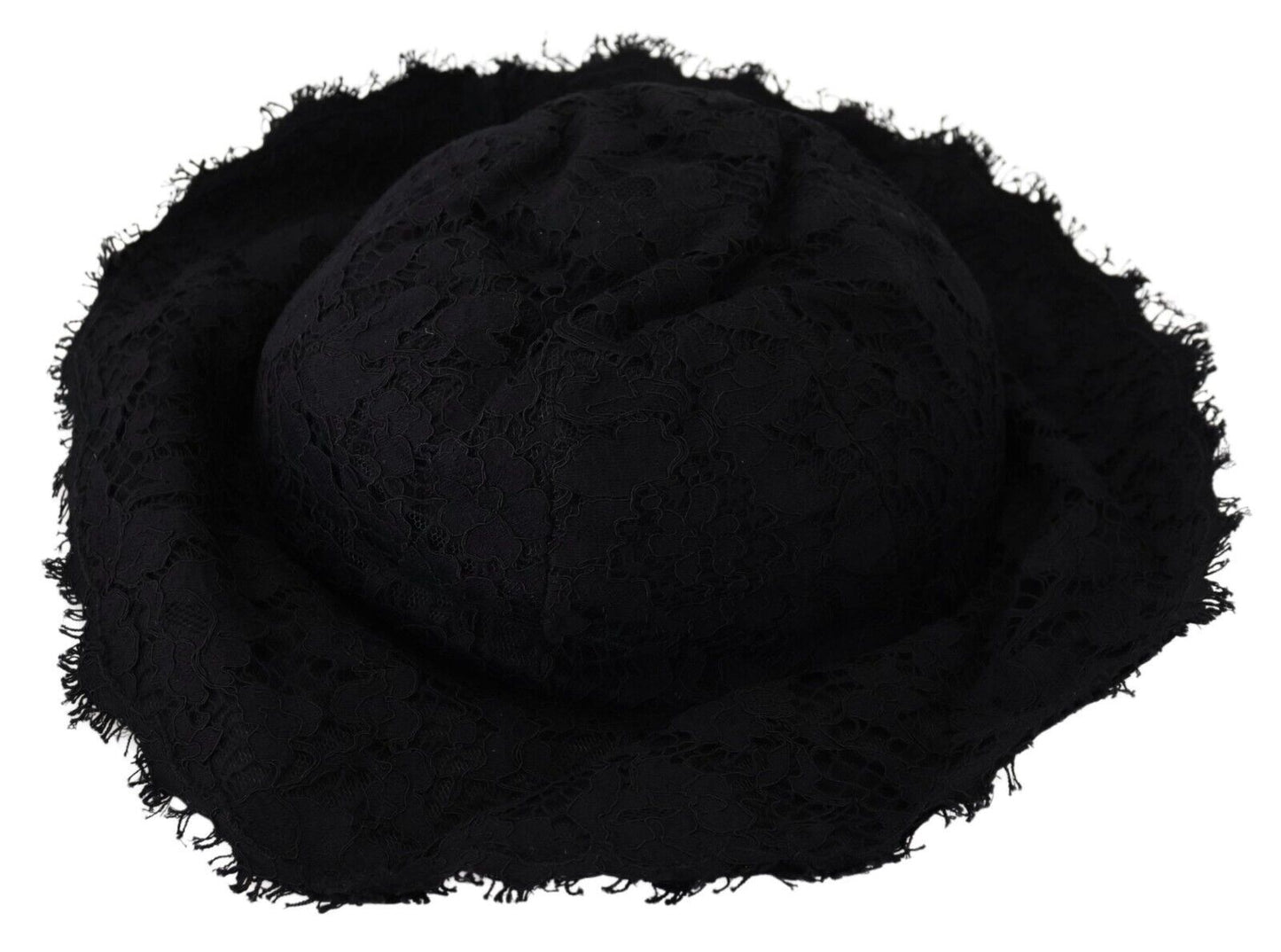 Chapeau d'ombrage à large bord en coton noir