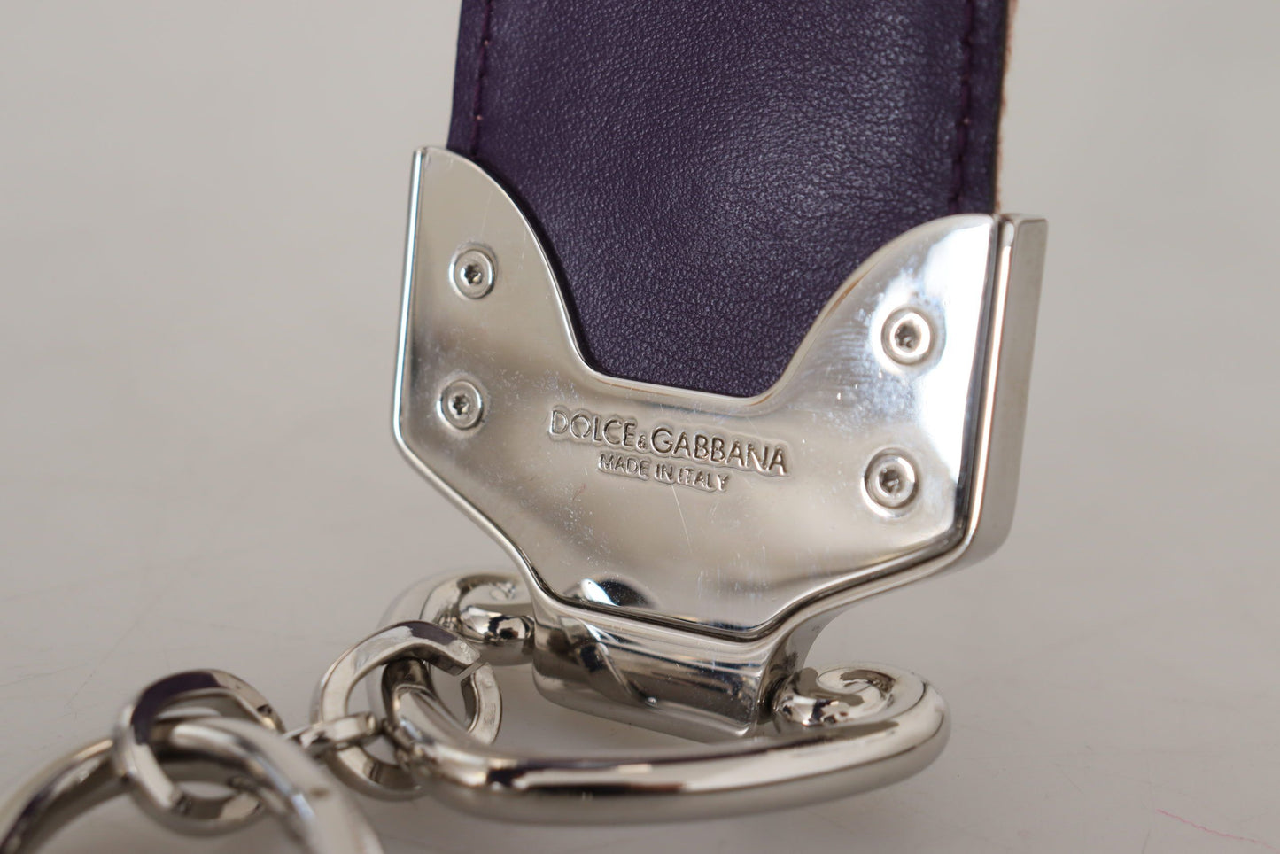 Correa de hombro de metal con apliques florales multicolores