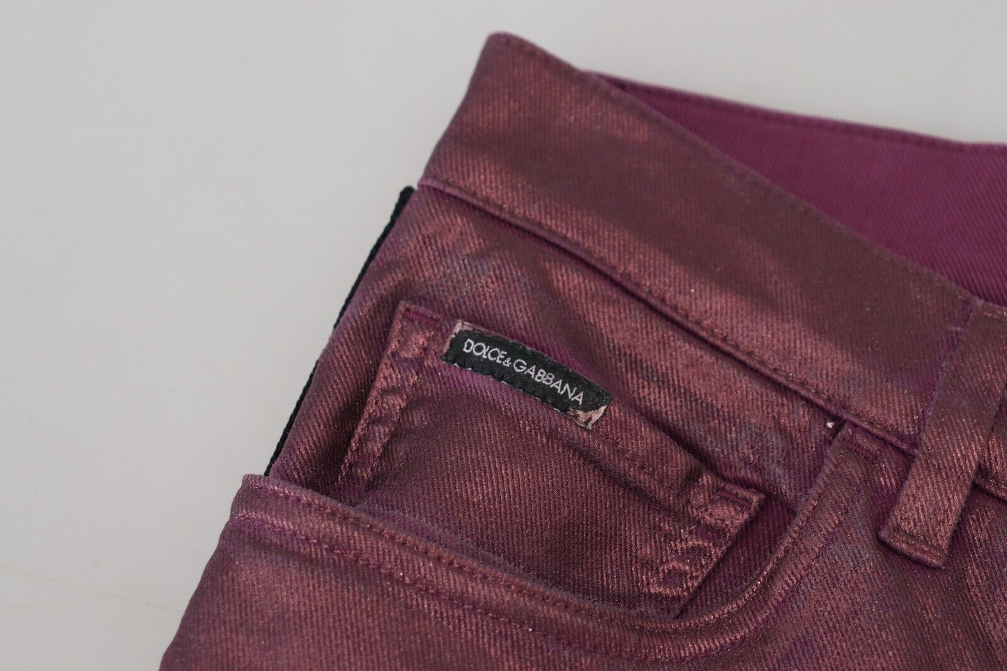 Jean décontracté en coton magenta pour homme avec harnais