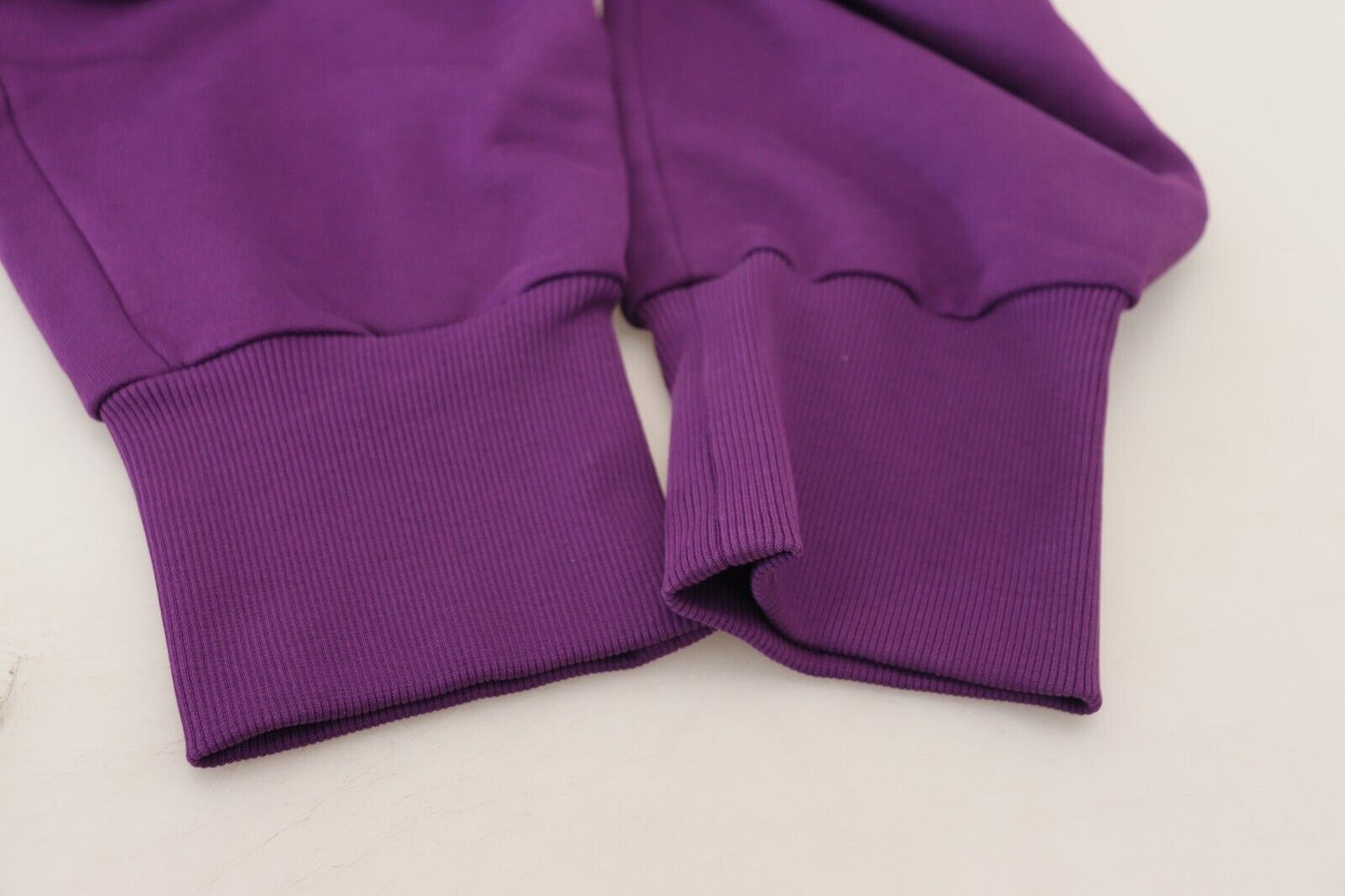 Pantalon de jogging cargo en coton violet