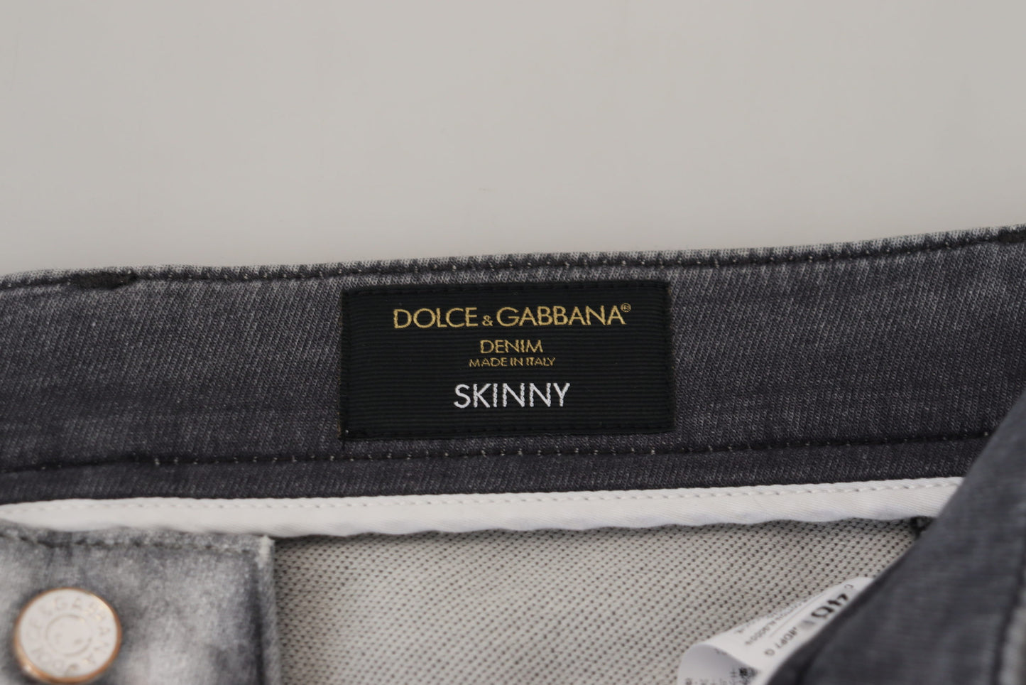 Jean skinny gris délavé pour homme