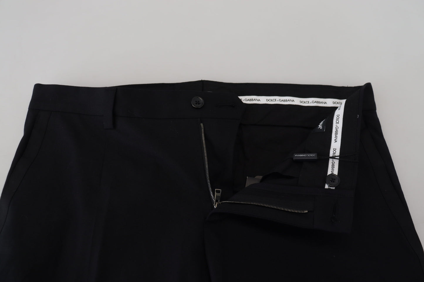 Pantalon chino noir en coton formel