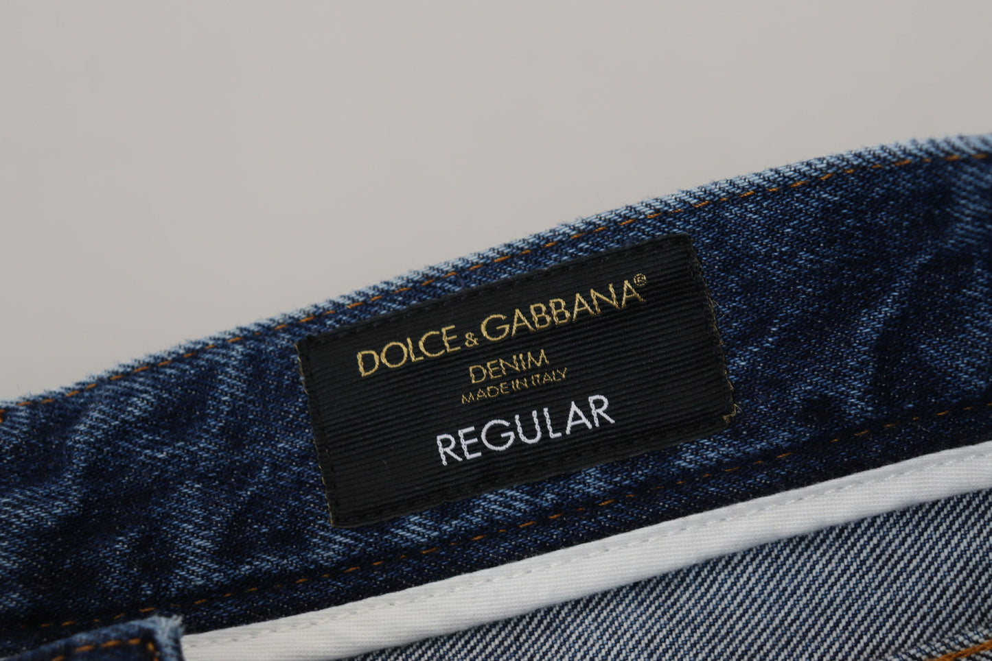 Jean en denim bleu déchiré en coton pour homme