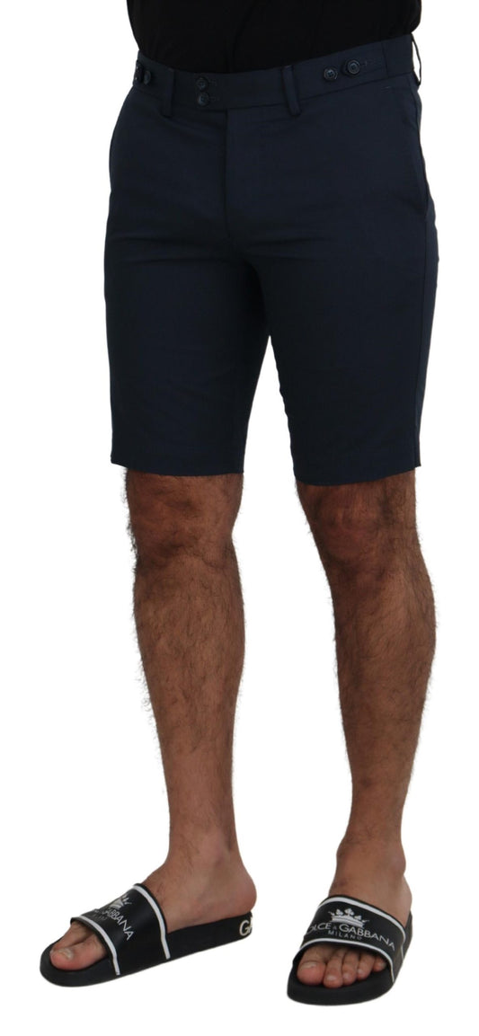 Bermudas azules de cintura baja para hombre