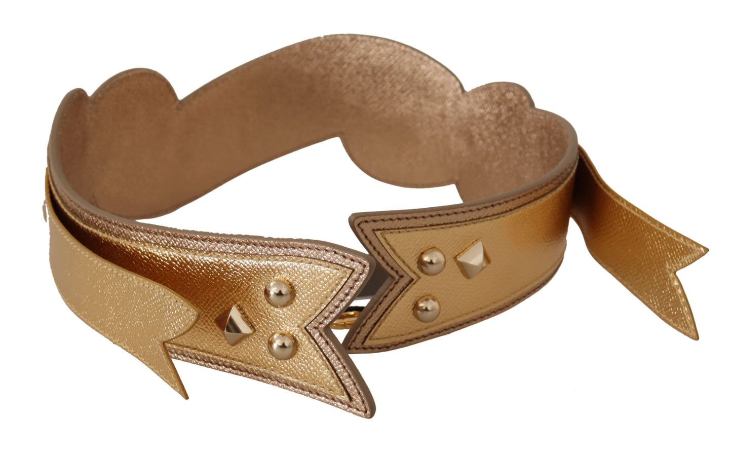 Correa de hombro para bolso con parche LOVE de cuero dorado