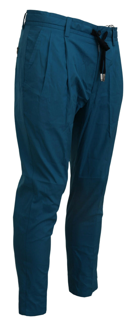 Pantalones chinos de algodón azul