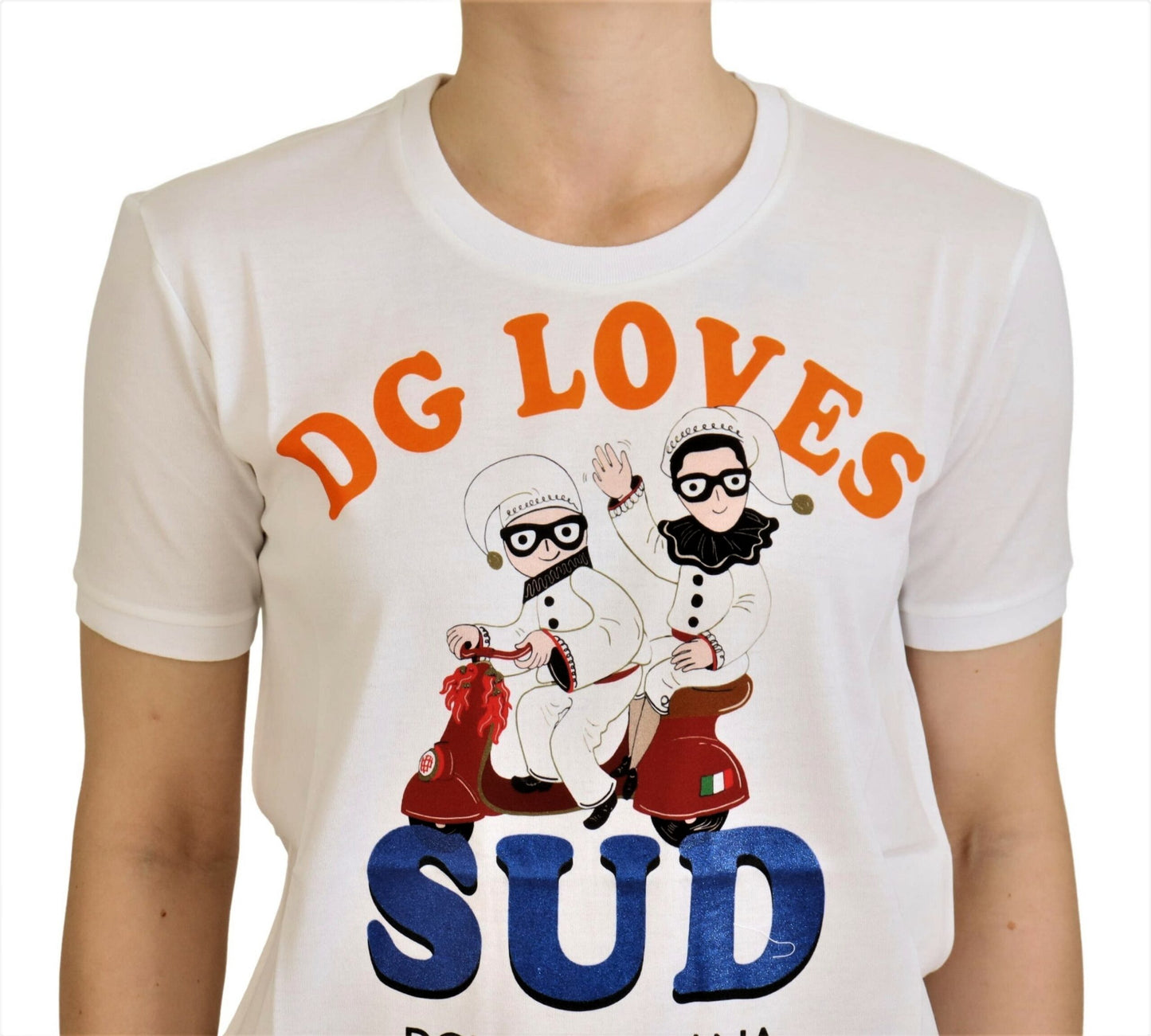 Camiseta blanca de algodón DG Loves LDS