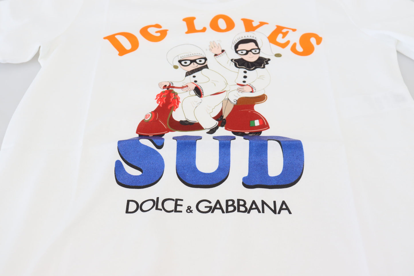 Camiseta blanca de algodón DG Loves LDS