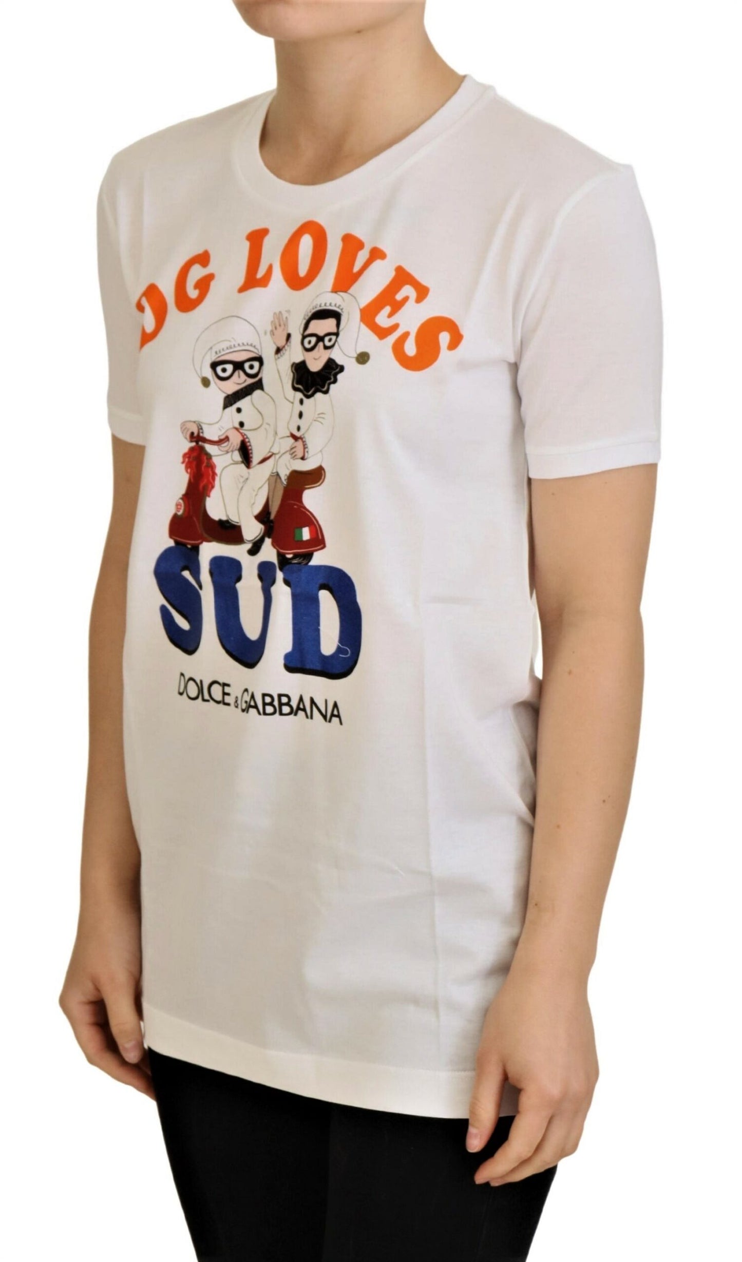 Camiseta blanca de algodón DG Loves LDS