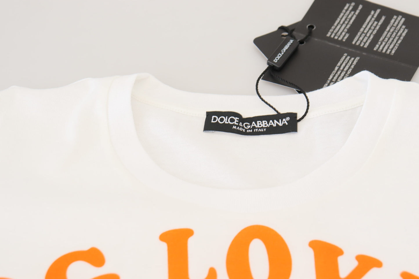 Camiseta blanca de algodón DG Loves LDS