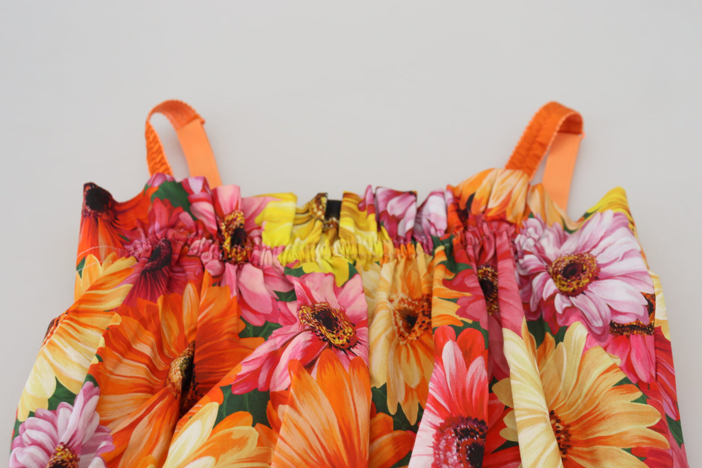 Blusa corta de algodón con estampado floral