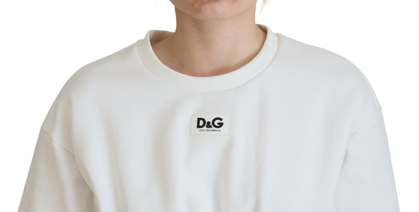 Camiseta blanca de algodón elástico con corsé