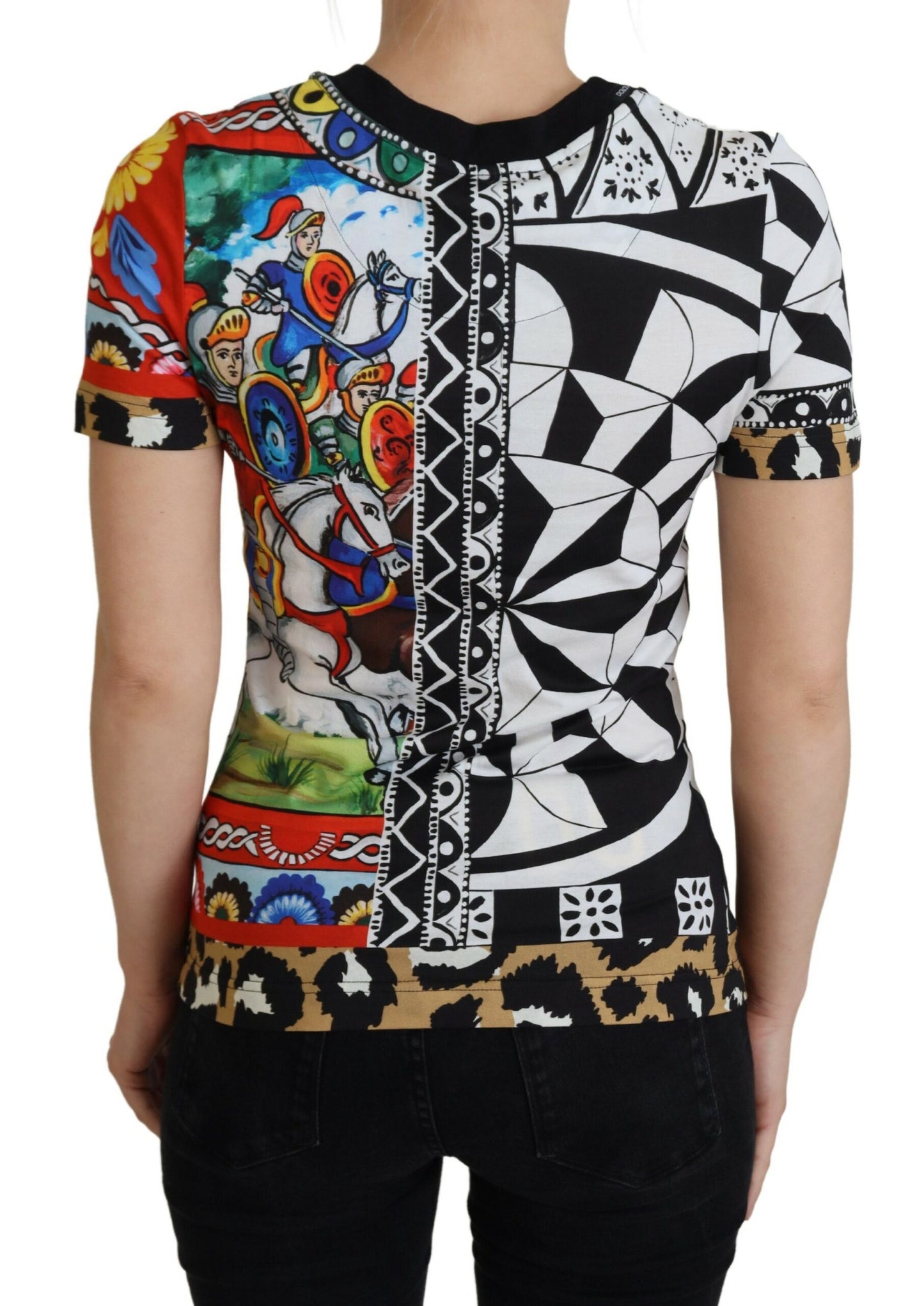 Camisa exclusiva para mujer con estampado multicolor