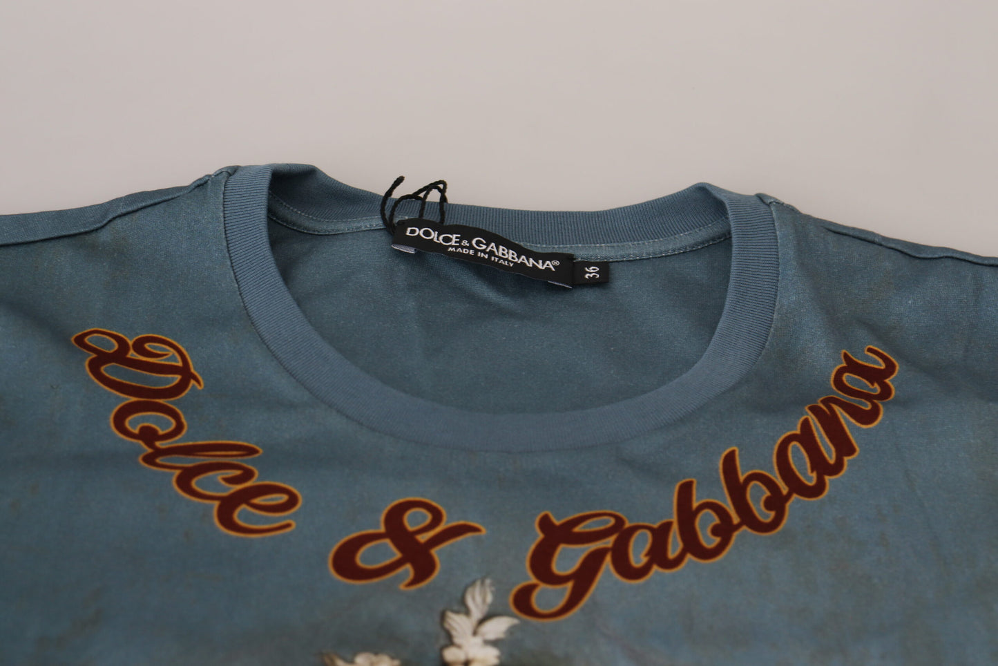 Camisa con estampado de ángel y logotipo DG multicolor