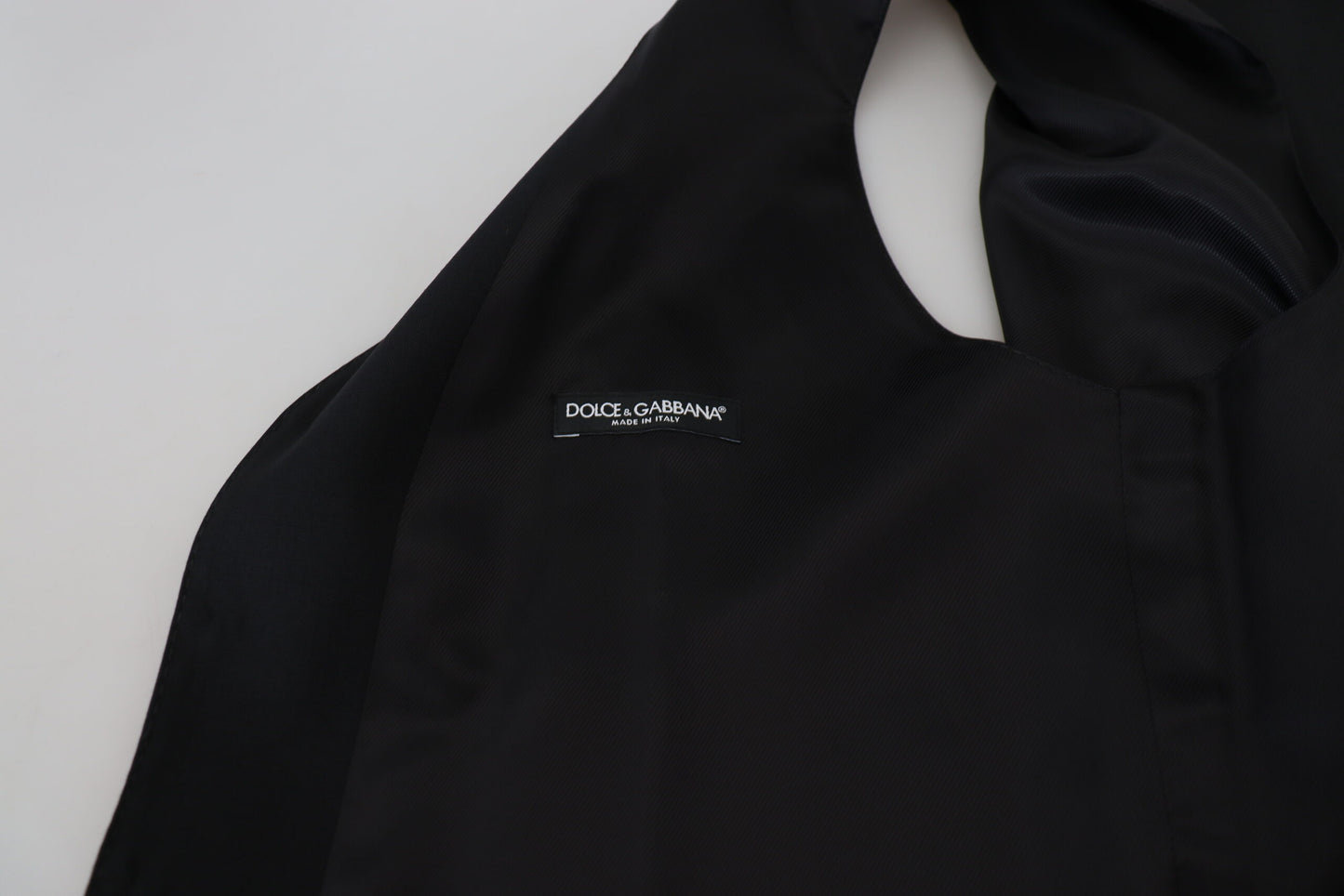 Chaleco formal de lana virgen negra