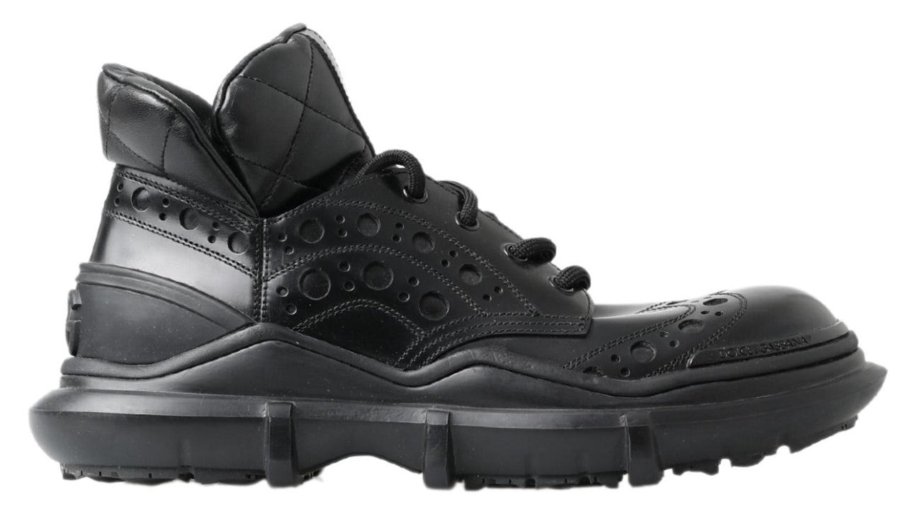 Botines casuales de cuero negro