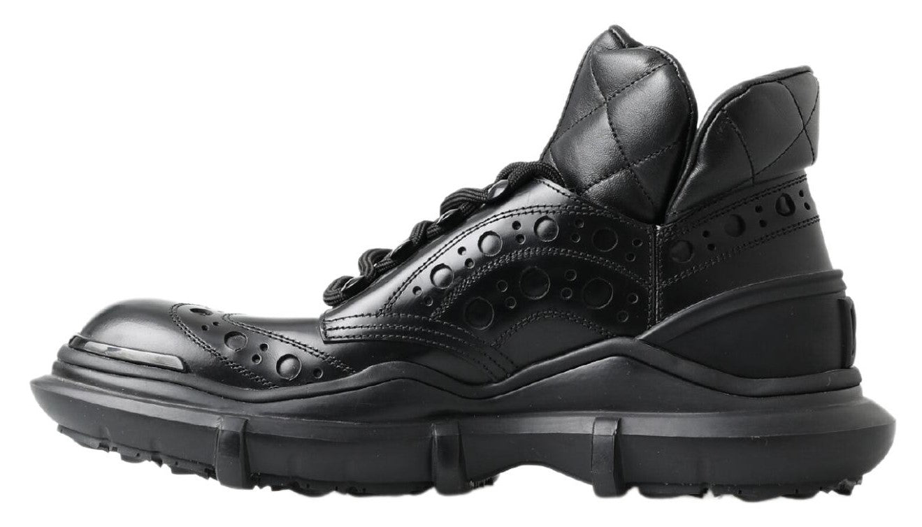 Botines casuales de cuero negro