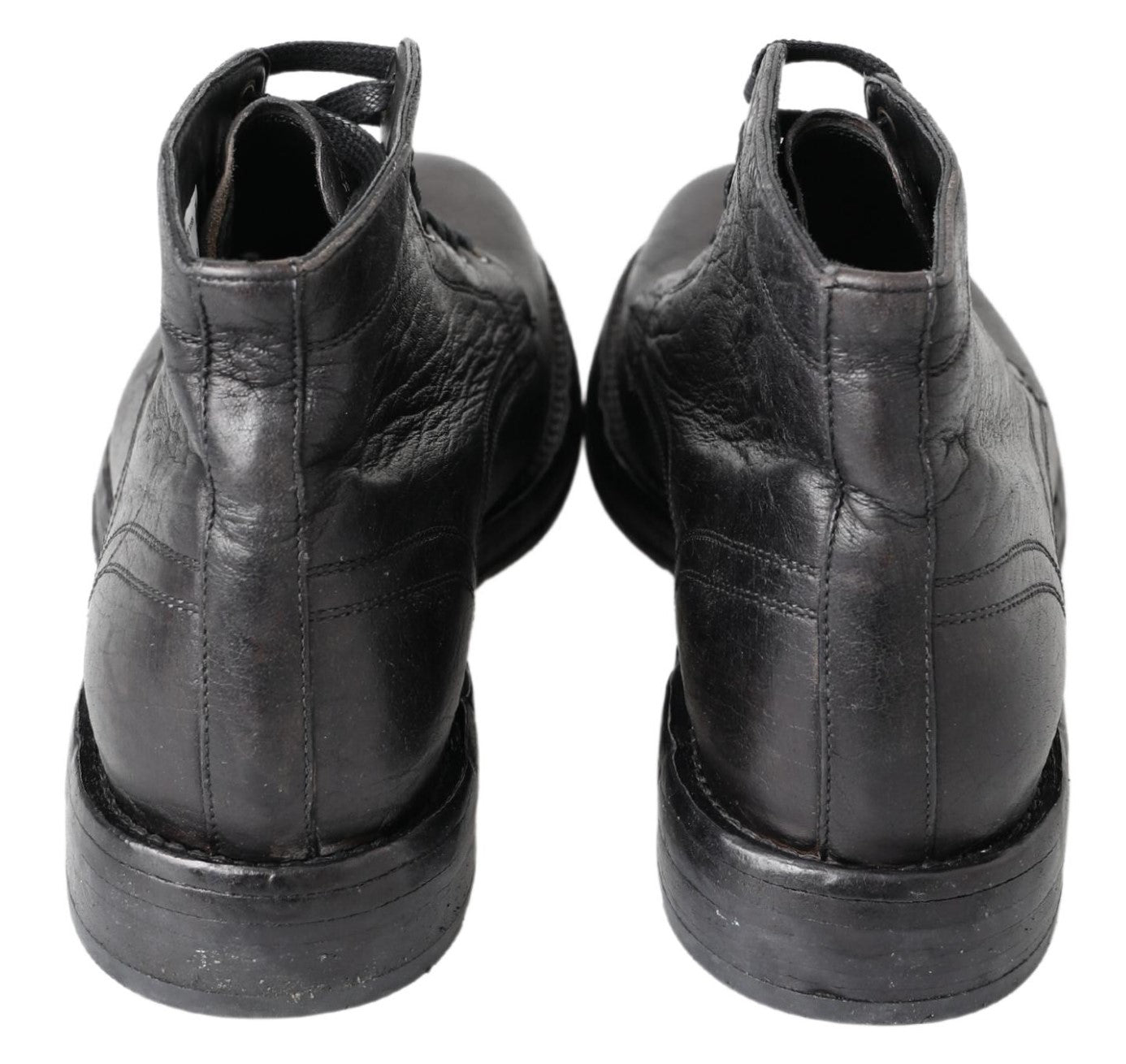 Botas Perugino de piel de caballo negro