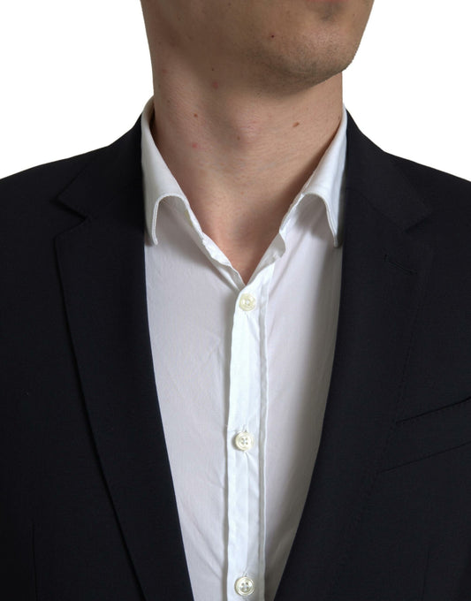 Traje MARTINI azul de dos piezas con botonadura sencilla