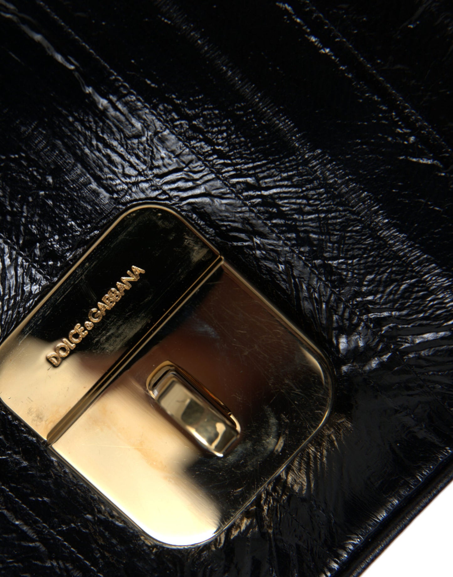 Sac à bandoulière en cuir d'anguille noir