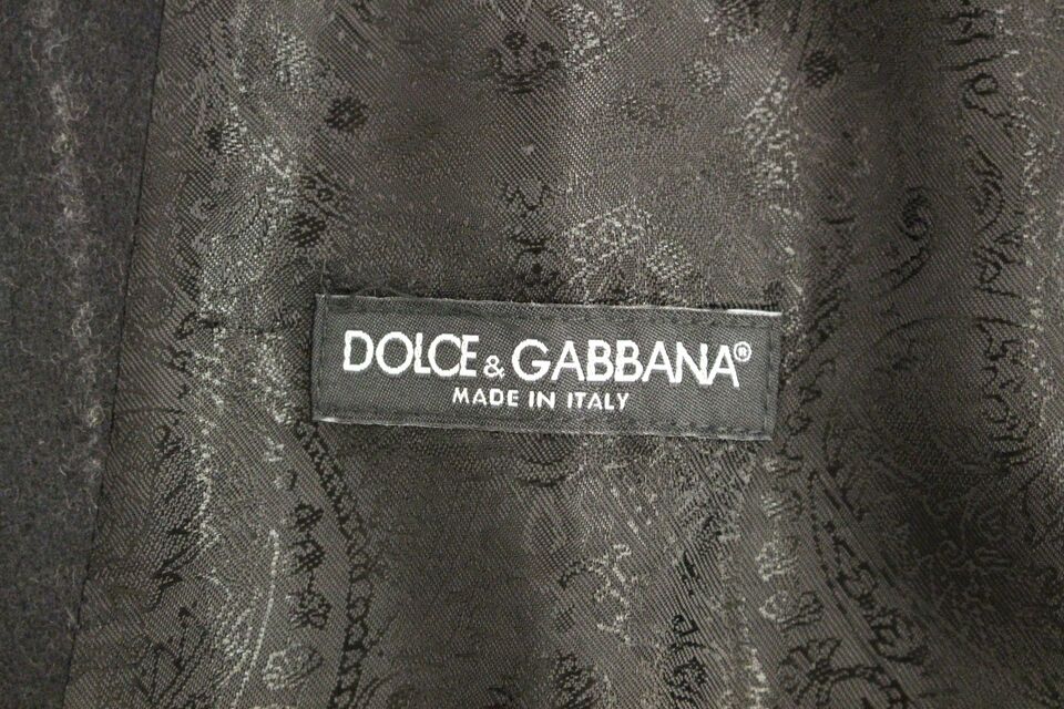 Gilet en laine à rayures noires avec logo